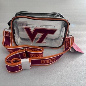 Virginia Tech Clear Crossbody 8" x 5" x 3" FOCO Licensed